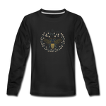 Bee Salt & Light - Kids' Premium Long Sleeve T-Shirt - black