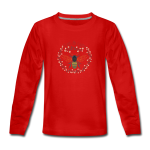 Bee Salt & Light - Kids' Premium Long Sleeve T-Shirt - red