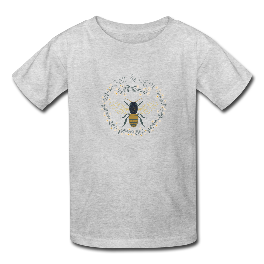 Bee Salt & Light - Kids' T-Shirt - heather gray