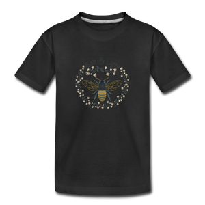 Bee Salt & Light - Toddler Premium Organic T-Shirt - black