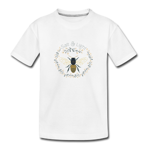 Bee Salt & Light - Toddler Premium T-Shirt - white