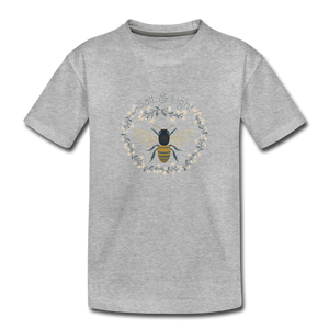 Bee Salt & Light - Toddler Premium T-Shirt - heather gray