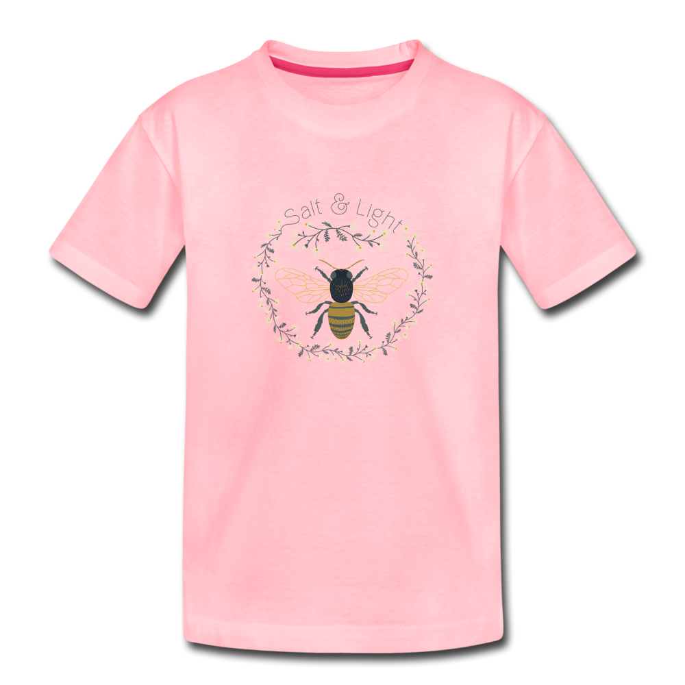 Bee Salt & Light - Toddler Premium T-Shirt - pink