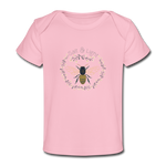 Bee Salt & Light - Organic Baby T-Shirt - light pink