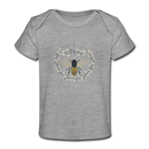 Bee Salt & Light - Organic Baby T-Shirt - heather gray