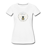 Bee Salt & Light - Women’s Premium T-Shirt - white