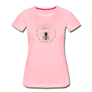 Bee Salt & Light - Women’s Premium T-Shirt - pink