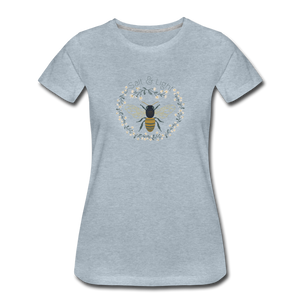 Bee Salt & Light - Women’s Premium T-Shirt - heather ice blue