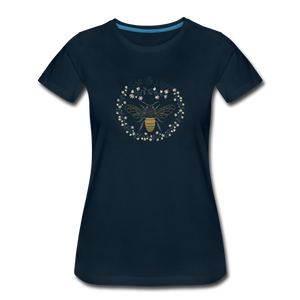 Bee Salt & Light - Women’s Premium T-Shirt - deep navy