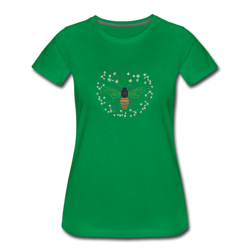 Bee Salt & Light - Women’s Premium T-Shirt - kelly green