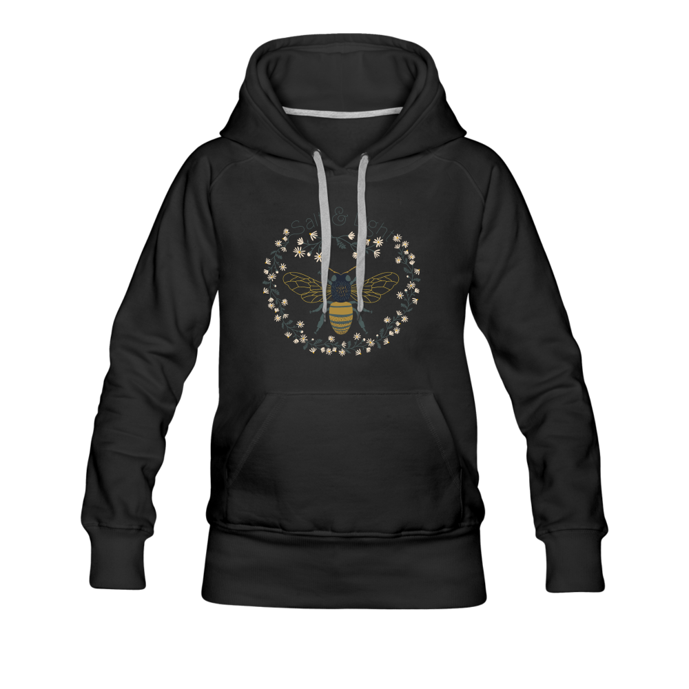 Bee Salt & Light - Women’s Premium Hoodie - black