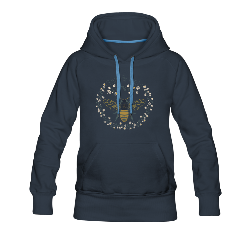 Bee Salt & Light - Women’s Premium Hoodie - navy