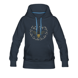 Bee Salt & Light - Women’s Premium Hoodie - navy