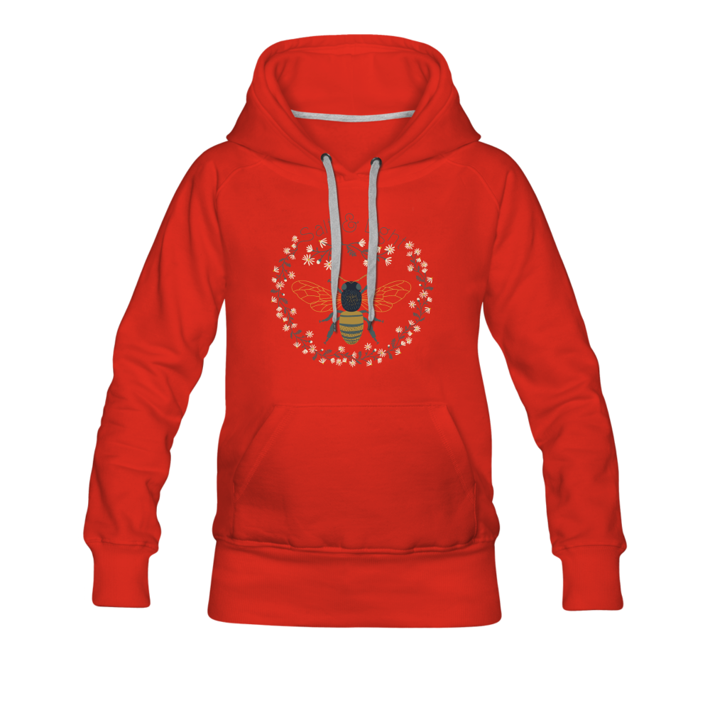 Bee Salt & Light - Women’s Premium Hoodie - red