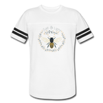 Bee Salt & Light - Vintage Sport T-Shirt - white/black