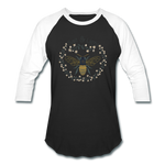 Bee Salt & Light - Baseball T-Shirt - black/white