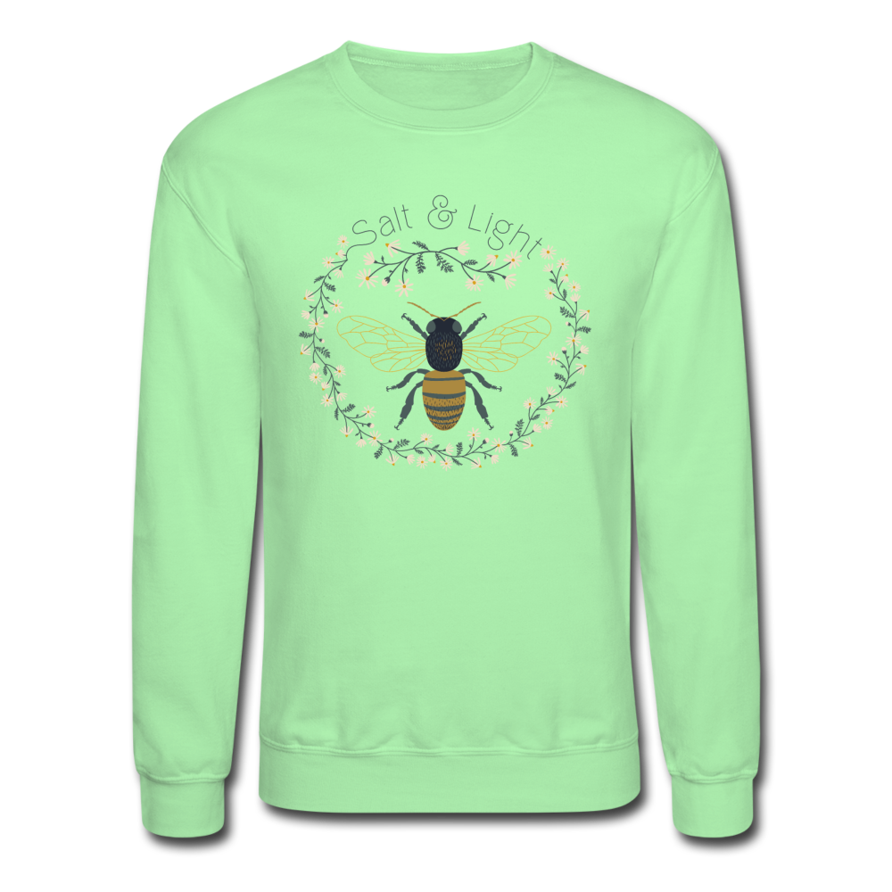 Bee Salt & Light - Crewneck Sweatshirt - lime