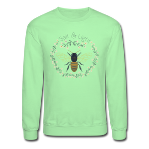 Bee Salt & Light - Crewneck Sweatshirt - lime