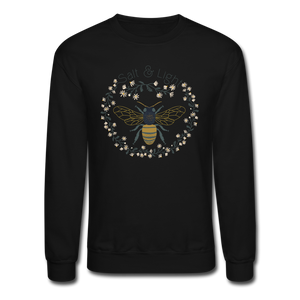 Bee Salt & Light - Crewneck Sweatshirt - black