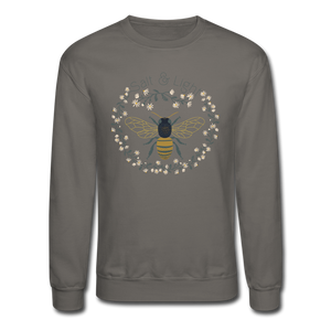 Bee Salt & Light - Crewneck Sweatshirt - asphalt gray