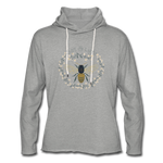 Bee Salt & Light - Unisex Lightweight Terry Hoodie - heather gray