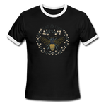 Bee Salt & Light - Men's Ringer T-Shirt - black/white