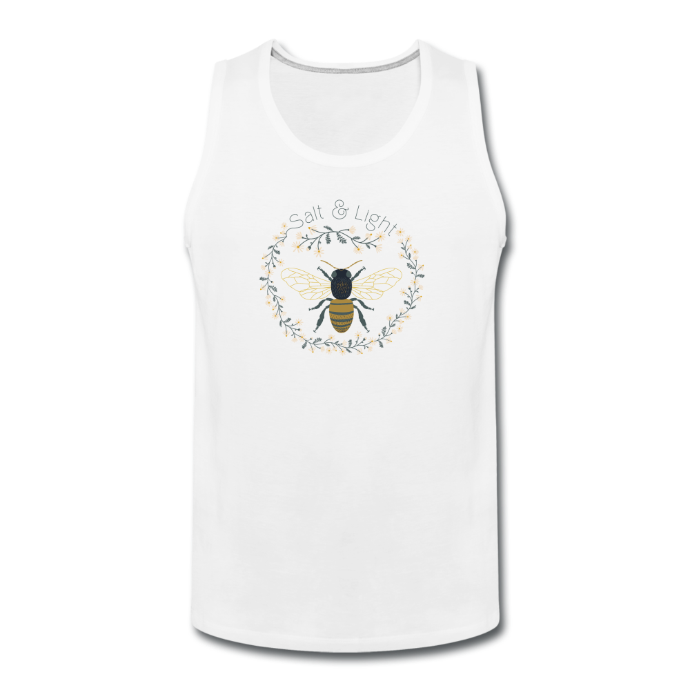 Bee Salt & Light - Men’s Premium Tank - white