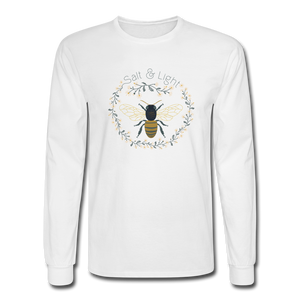 Bee Salt & Light - Men's Long Sleeve T-Shirt - white