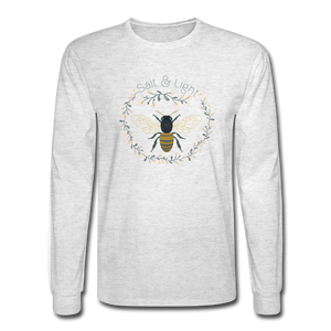 Bee Salt & Light - Men's Long Sleeve T-Shirt - light heather gray
