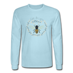 Bee Salt & Light - Men's Long Sleeve T-Shirt - powder blue