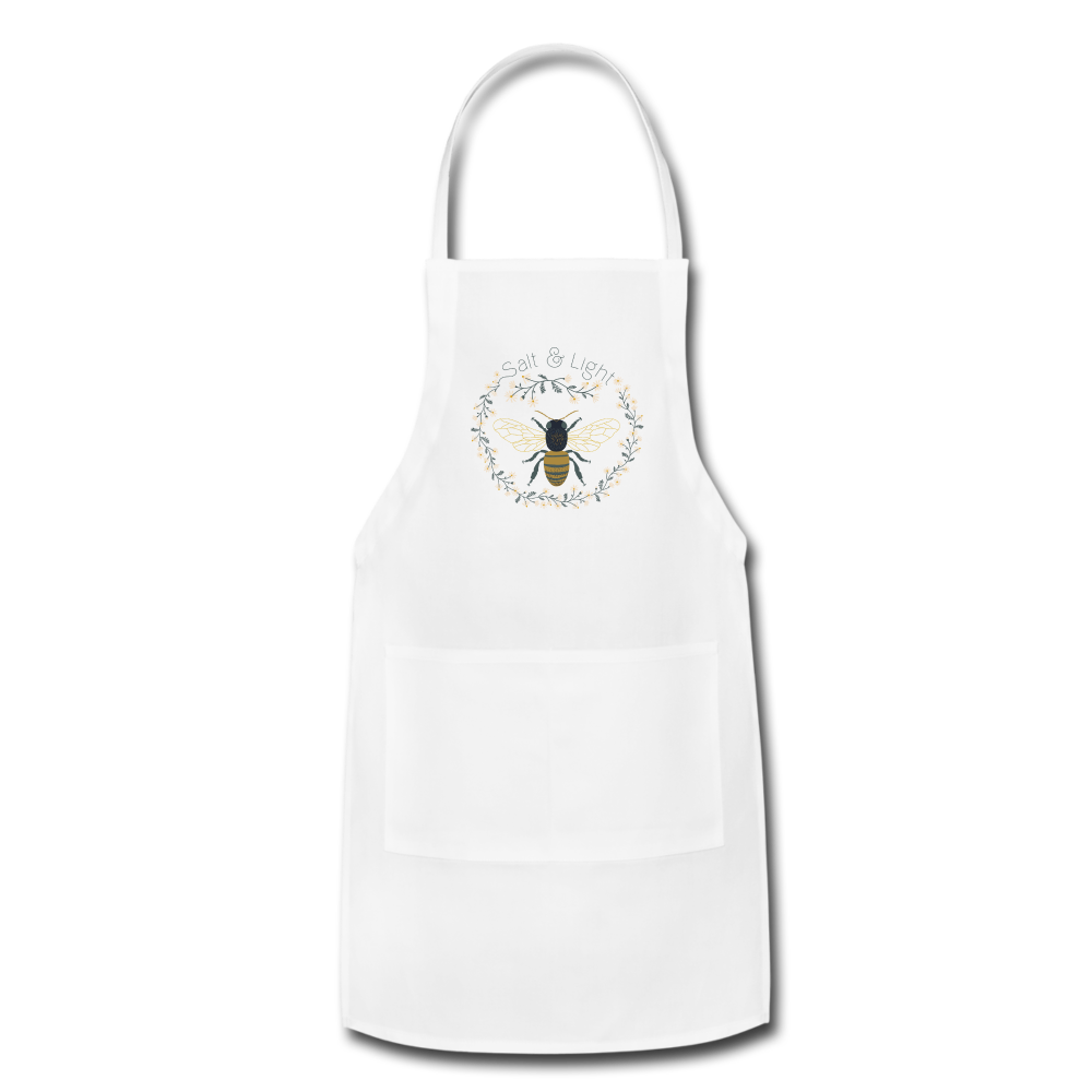 Bee Salt & Light - Adjustable Apron - white