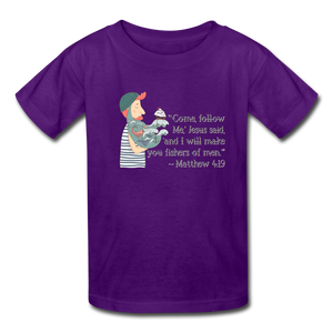 Fishers of Men - Kids' T-Shirt - purple