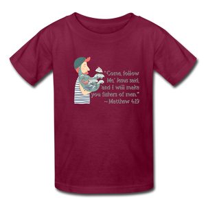 Fishers of Men - Kids' T-Shirt - burgundy