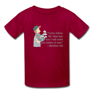 Fishers of Men - Kids' T-Shirt - dark red
