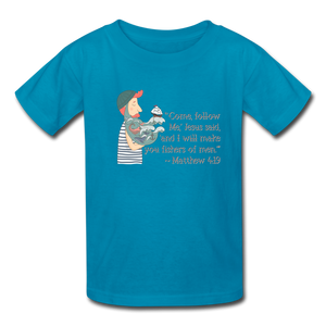 Fishers of Men - Kids' T-Shirt - turquoise