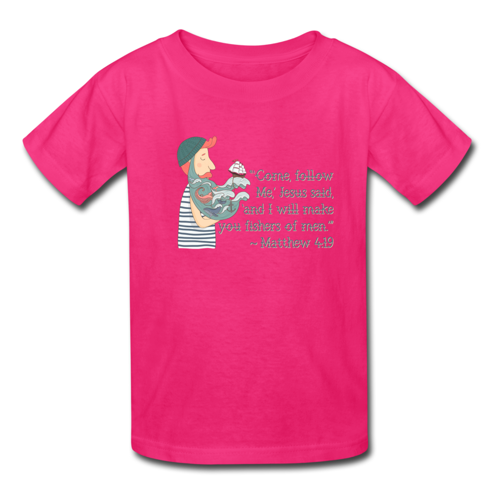 Fishers of Men - Kids' T-Shirt - fuchsia