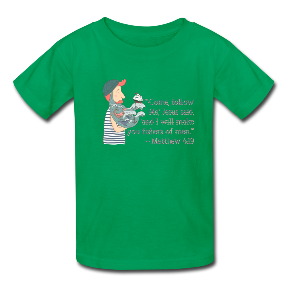 Fishers of Men - Kids' T-Shirt - kelly green