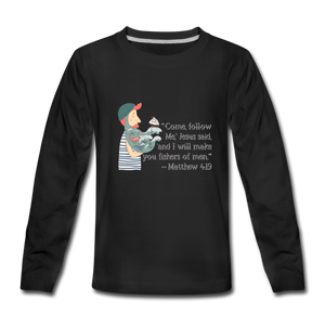 Fishers of Men - Kids' Premium Long Sleeve T-Shirt - black