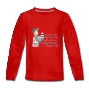 Fishers of Men - Kids' Premium Long Sleeve T-Shirt - red