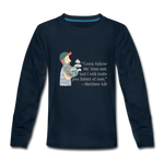 Fishers of Men - Kids' Premium Long Sleeve T-Shirt - deep navy