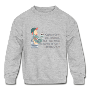 Fishers of Men - Kids' Crewneck Sweatshirt - heather gray