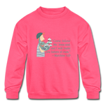 Fishers of Men - Kids' Crewneck Sweatshirt - neon pink