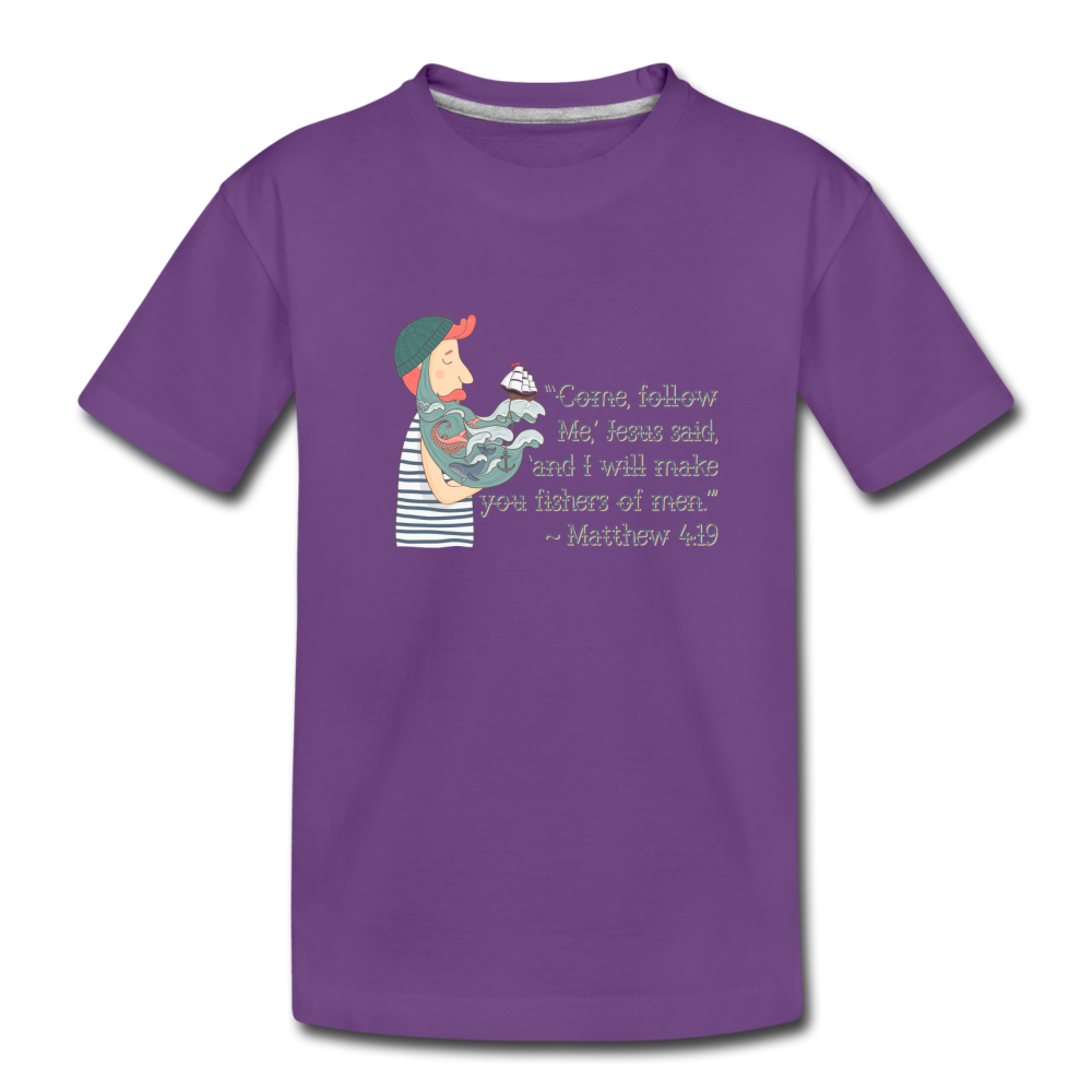 Fishers of Men - Toddler Premium T-Shirt - purple