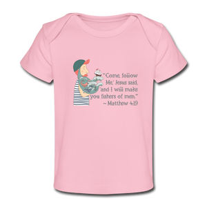 Fishers of Men - Organic Baby T-Shirt - light pink