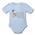 Fishers of Men - Organic Short Sleeve Baby Bodysuit - sky
