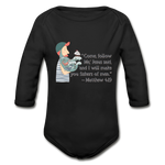 Fishers of Men - Organic Long Sleeve Baby Bodysuit - black
