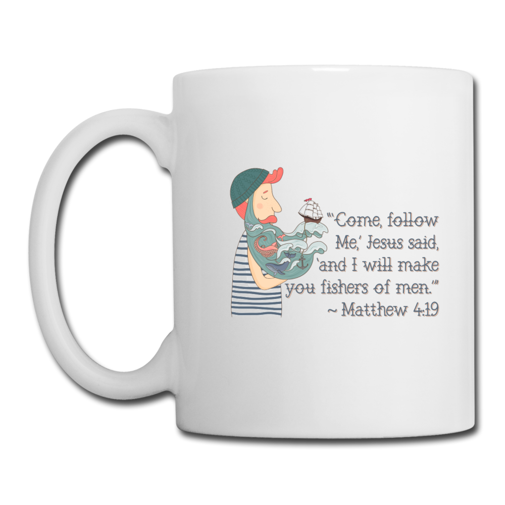 Fishers of Men - White Coffee/Tea Mug - white