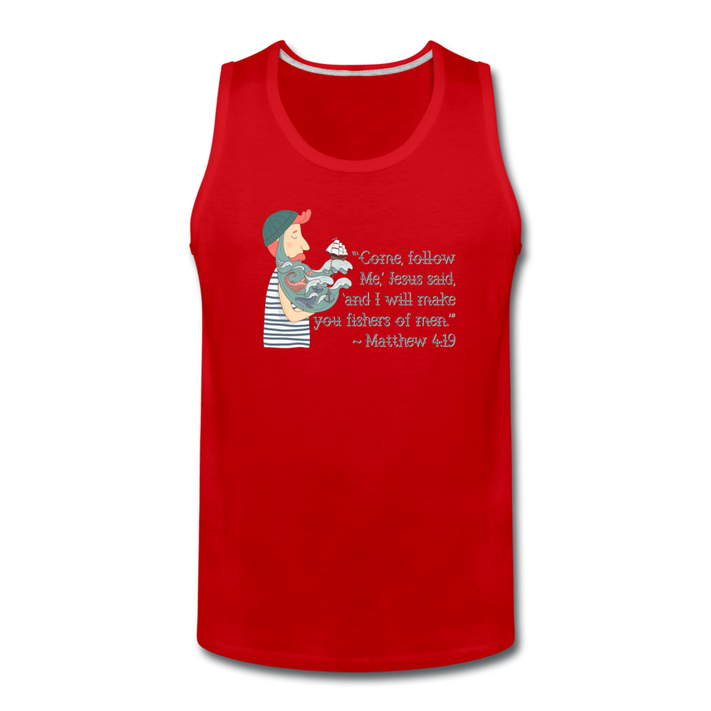 Fishers of Men - Men’s Premium Tank - red