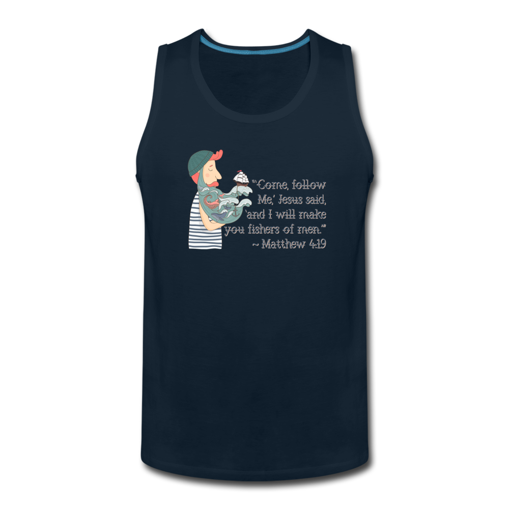 Fishers of Men - Men’s Premium Tank - deep navy