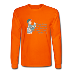 Fishers of Men - Men's Long Sleeve T-Shirt - orange